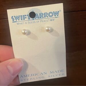 Pearl Sterling Silver Earrings